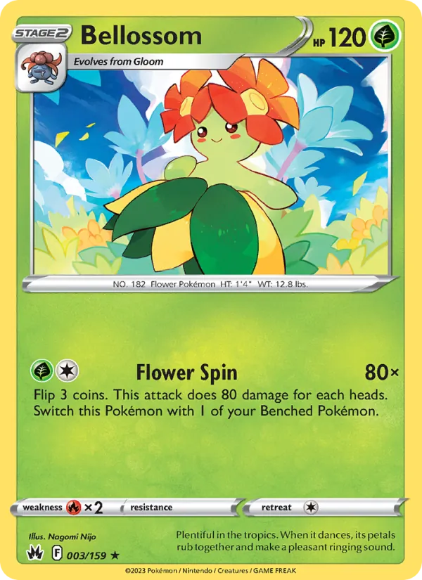 Bellossom - Crown Zenith Pokemon Card
