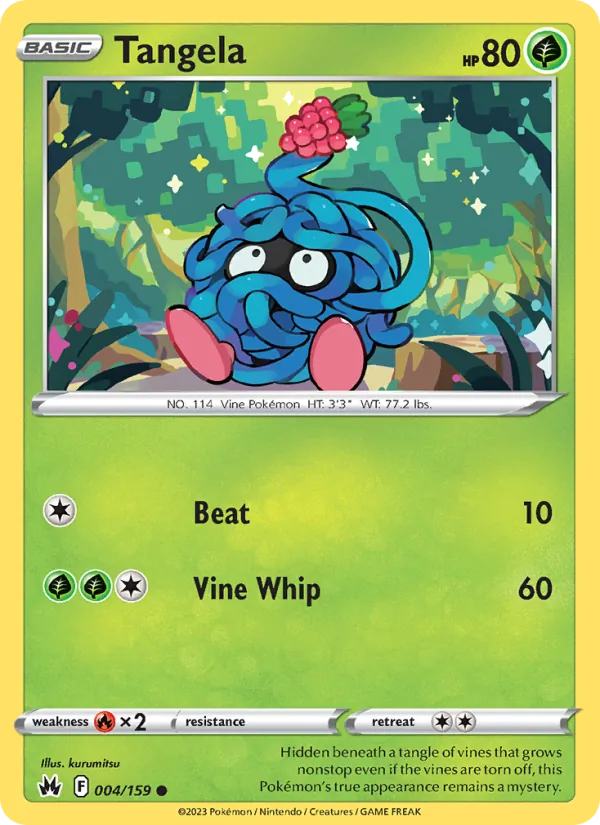 Tangela - Crown Zenith Pokemon Card