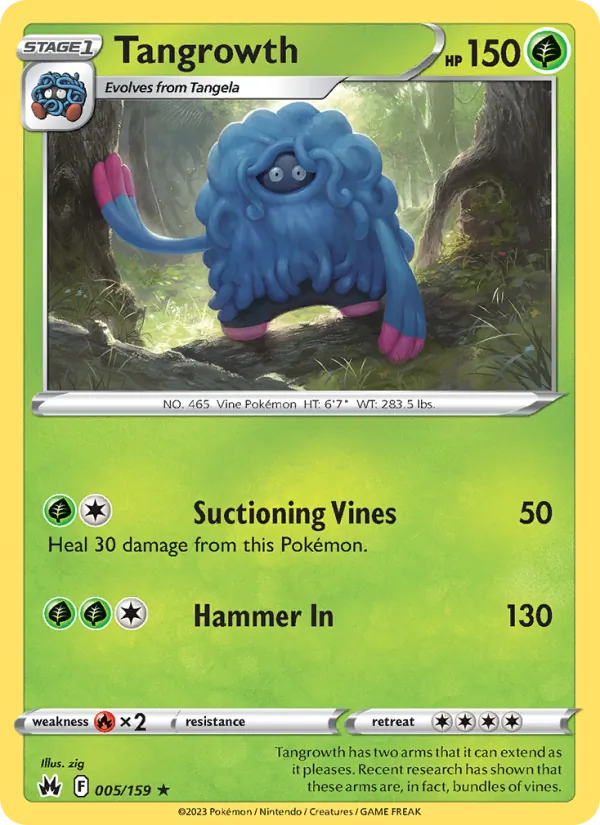 Tangrowth - Crown Zenith Pokemon Card