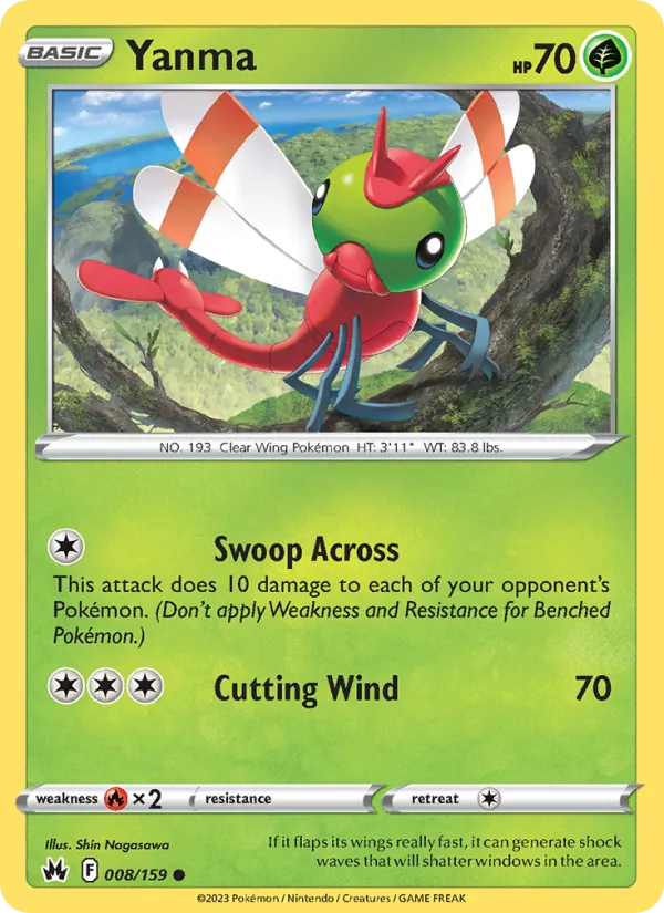 Yanma - Crown Zenith Pokemon Card