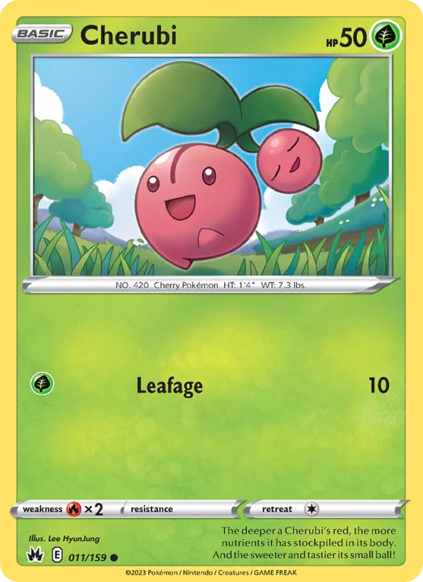 Cherubi - Crown Zenith Pokemon Card