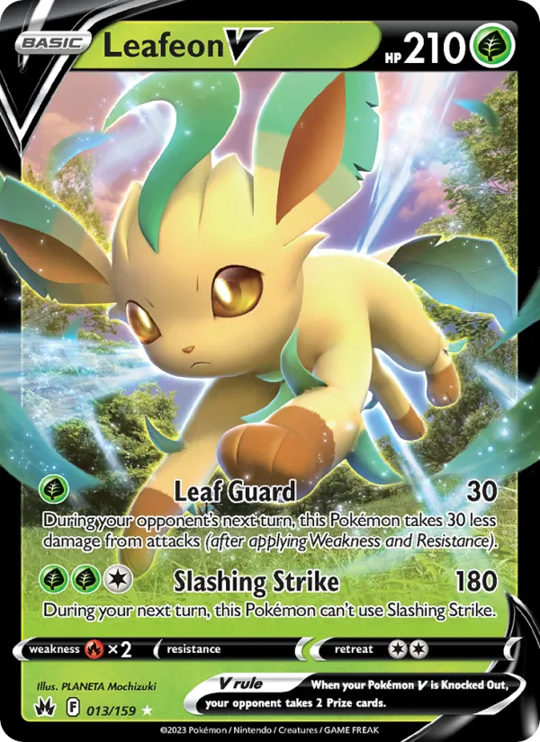 Leafeon V - Crown Zenith Pokemon Card