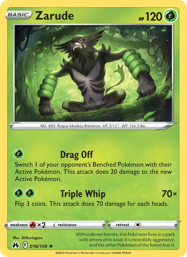 Zarude - Crown Zenith Pokemon Card