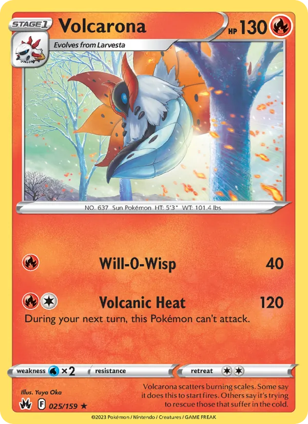 Volcarona - Crown Zenith Pokemon Card