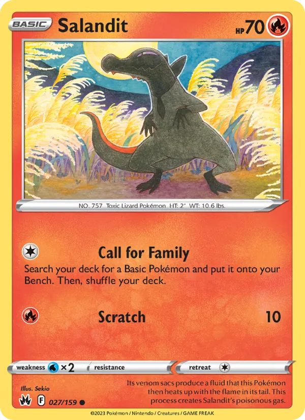 Salandit - Crown Zenith Pokemon Card