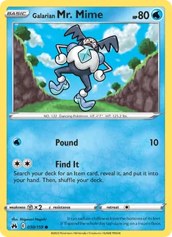 Galarian Mr. Mime - Crown Zenith