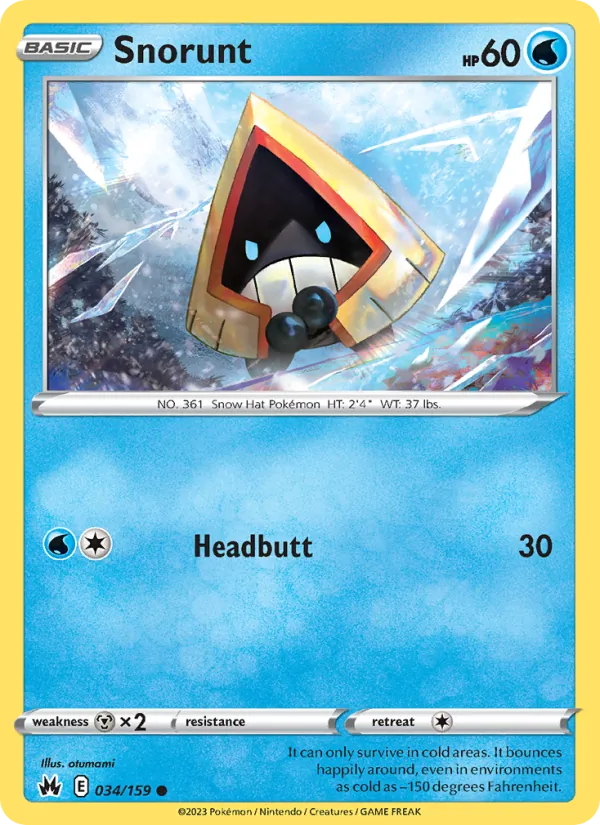 Snorunt - Crown Zenith Pokemon Card