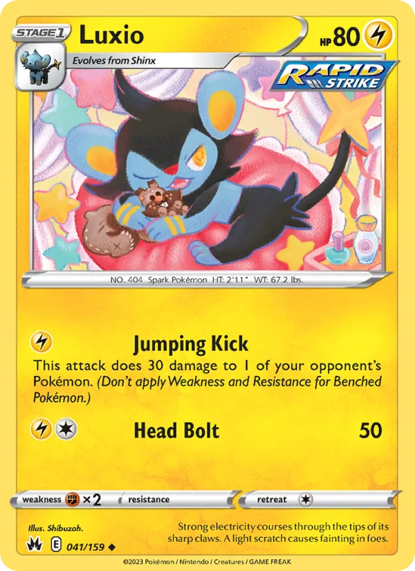 Luxio - Crown Zenith Pokemon Card