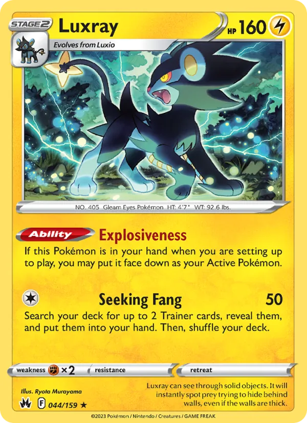 Luxray - Crown Zenith Pokemon Card