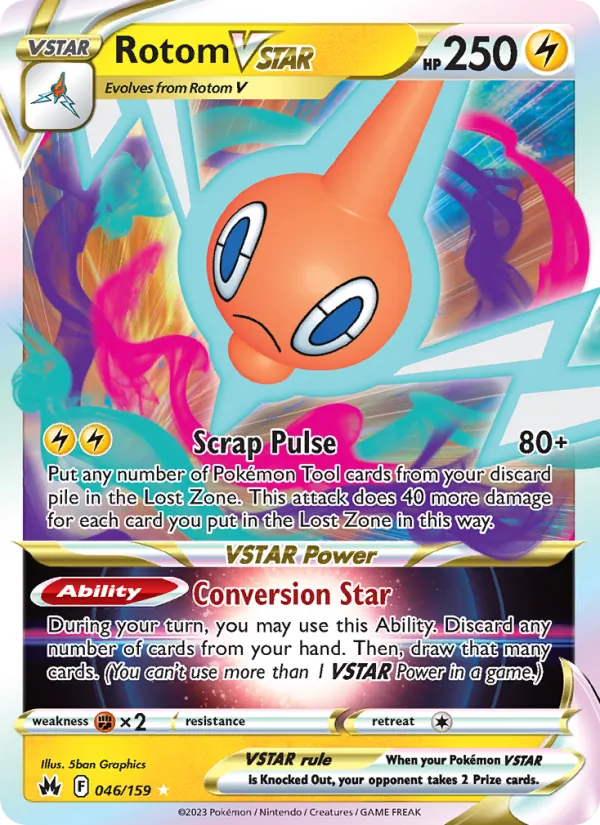 Rotom VSTAR - Crown Zenith Pokemon Card