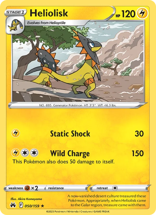 Heliolisk - Crown Zenith Pokemon Card