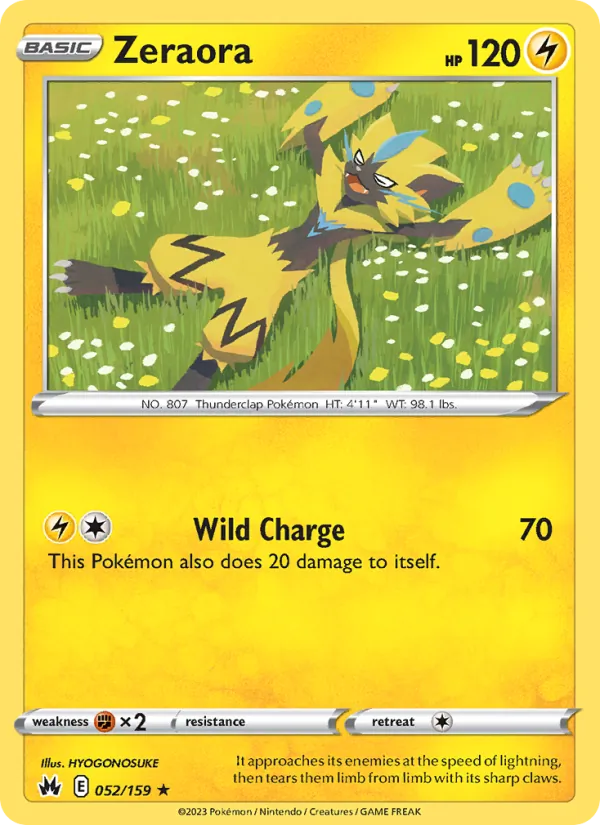 Zeraora - Crown Zenith Pokemon Card
