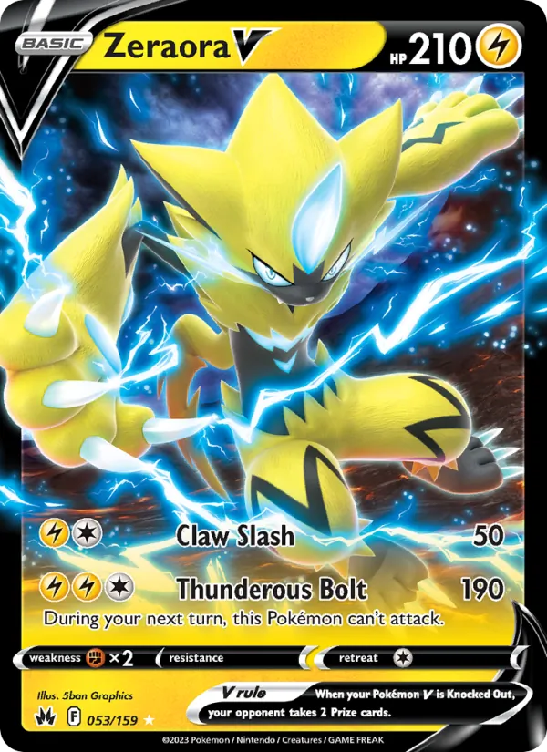 Zeraora V - Crown Zenith Pokemon Card