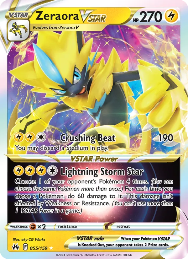 Zeraora VSTAR - Crown Zenith Pokemon Card