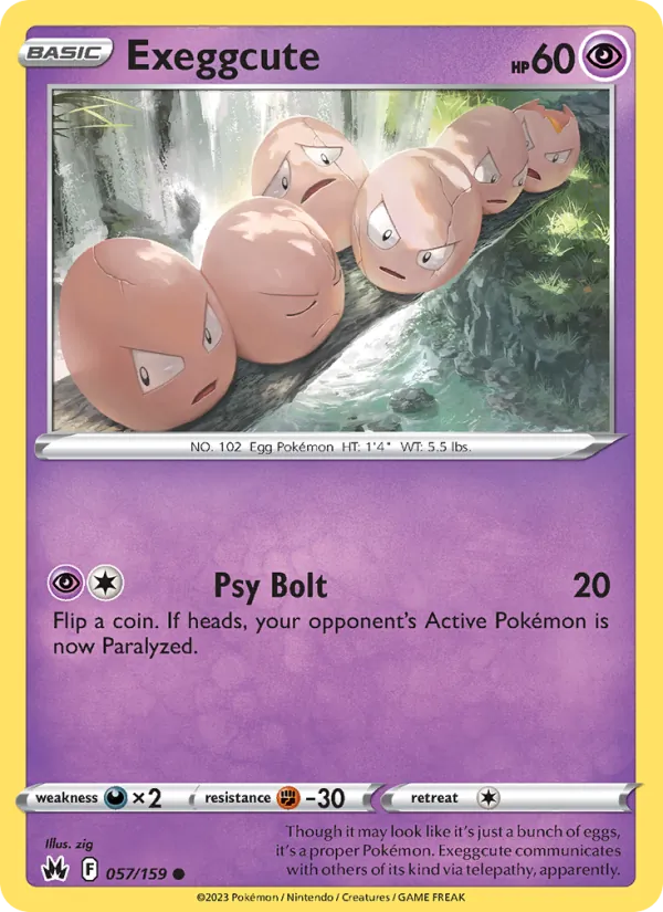 Exeggcute - Crown Zenith Pokemon Card