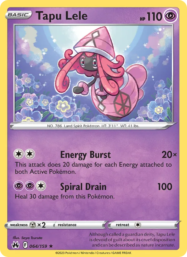 Tapu Lele - Crown Zenith Pokemon Card