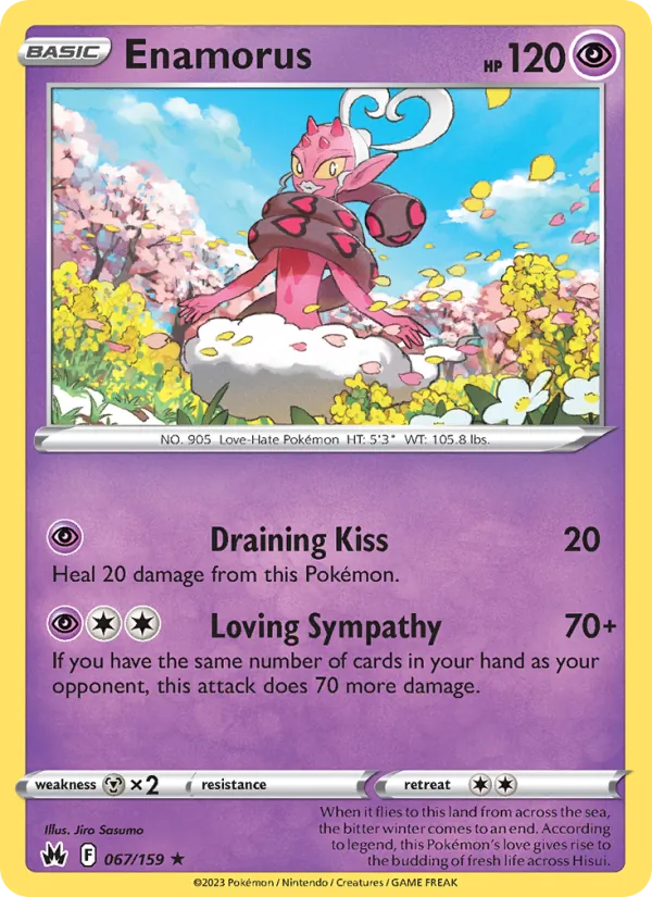 Enamorus - Crown Zenith Pokemon Card