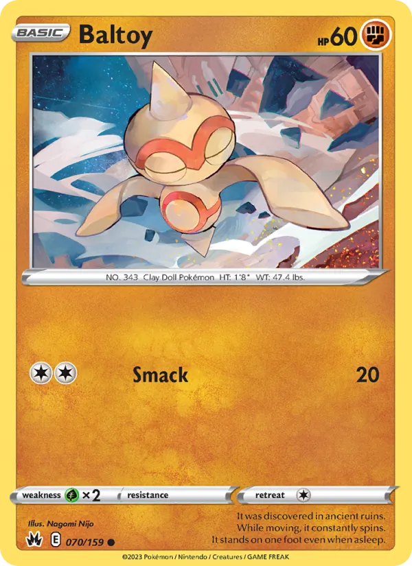 Baltoy - Crown Zenith Pokemon Card