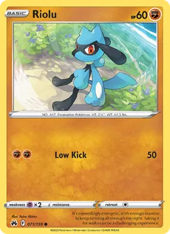 Riolu - Crown Zenith