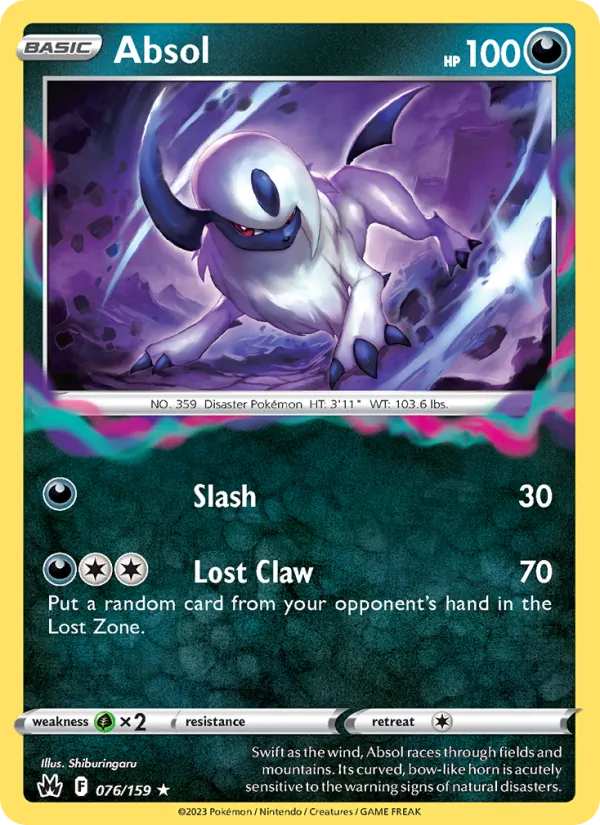 Absol - Crown Zenith Pokemon Card