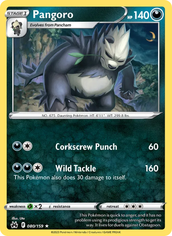 Pangoro - Crown Zenith Pokemon Card
