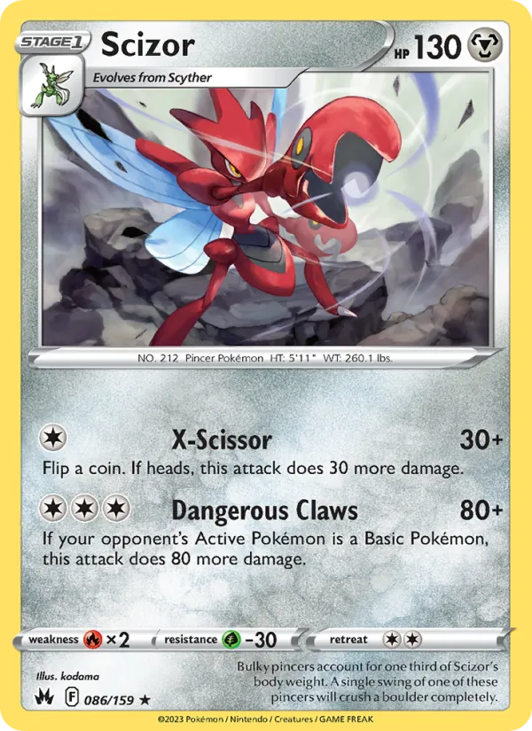 Scizor - Crown Zenith Pokemon Card