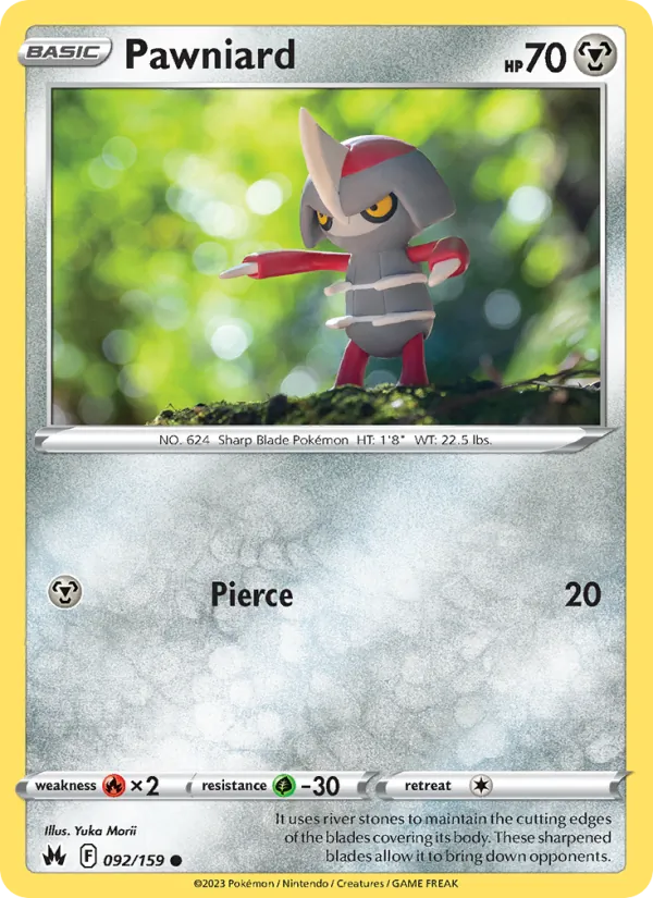 Pawniard - Crown Zenith Pokemon Card