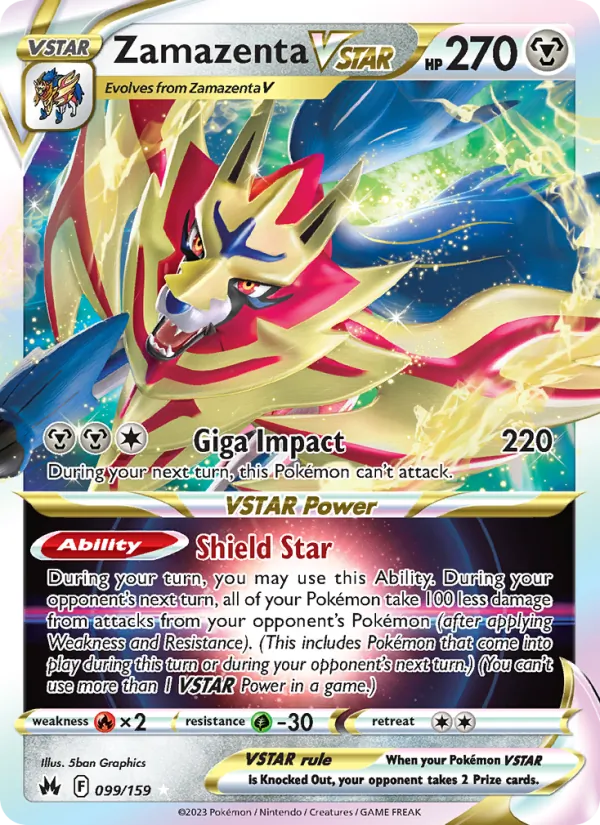 Zamazenta VSTAR - Crown Zenith Pokemon Card