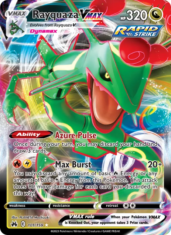 Rayquaza VMAX - Crown Zenith Pokemon Card