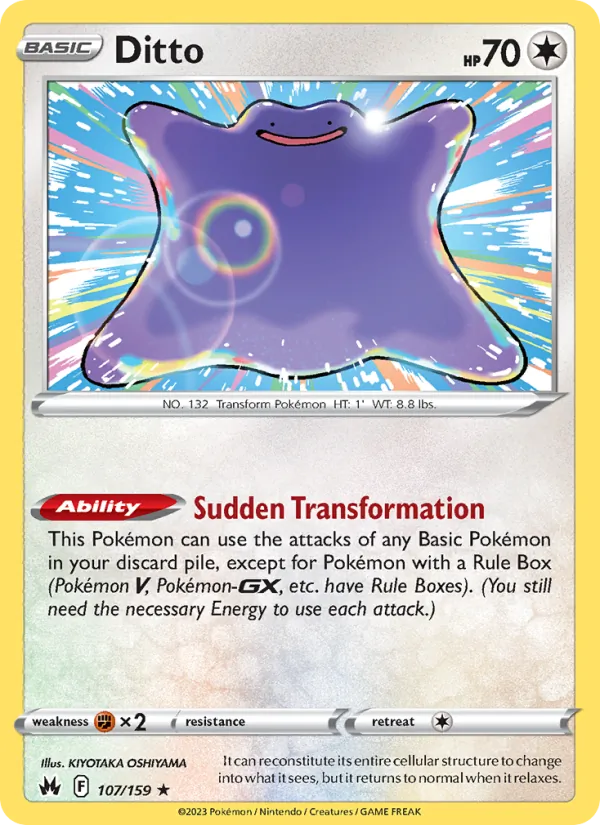 Ditto - Crown Zenith Pokemon Card