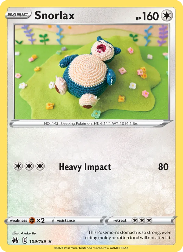 Snorlax - Crown Zenith Pokemon Card