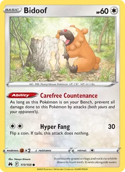 Bidoof - Crown Zenith