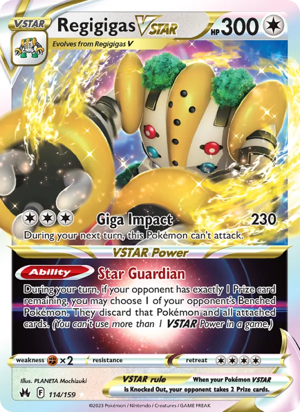 Regigigas VSTAR - Crown Zenith Pokemon Card