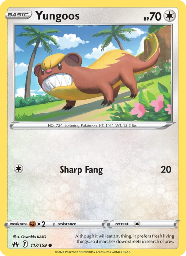 Yungoos - Crown Zenith Pokemon Card