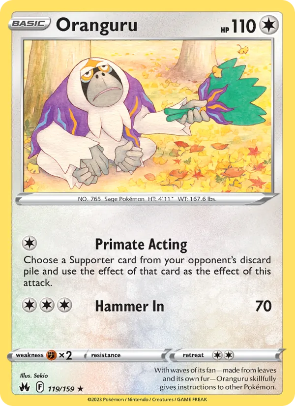 Oranguru - Crown Zenith Pokemon Card