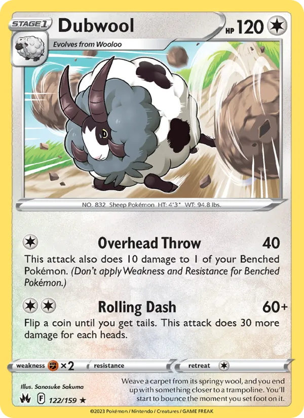 Dubwool - Crown Zenith Pokemon Card
