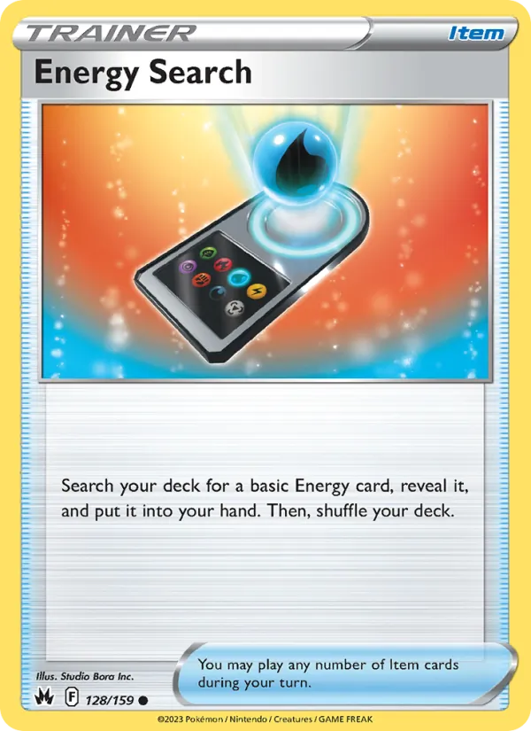 Energy Search - Crown Zenith Pokemon Card