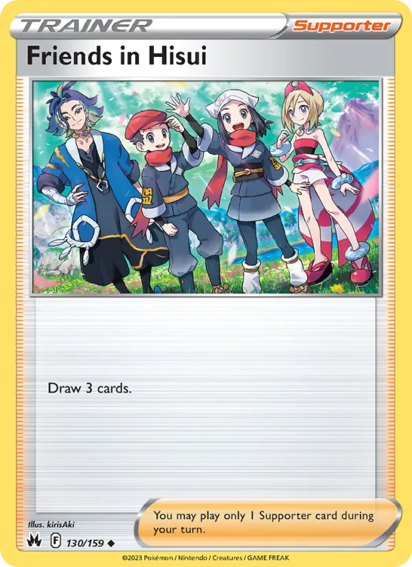 Friends in Hisui - Crown Zenith Pokemon Card