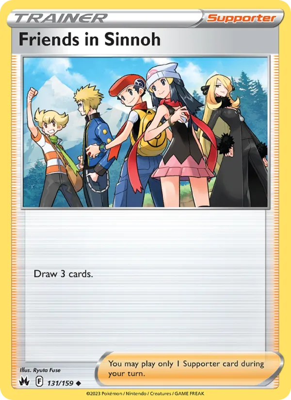 Friends in Sinnoh - Crown Zenith Pokemon Card