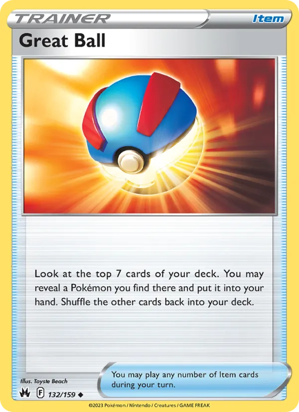 Great Ball - Crown Zenith Pokemon Card
