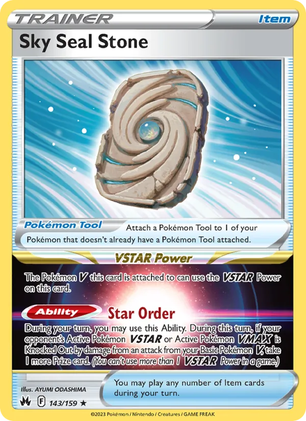 Sky Seal Stone - Crown Zenith Pokemon Card
