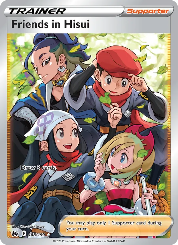 Friends in Hisui - Crown Zenith Pokemon Card