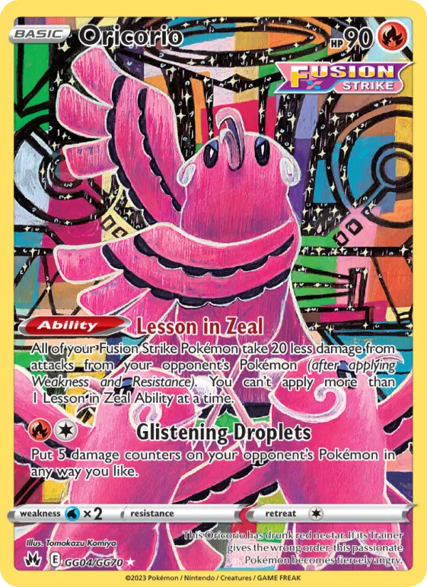 Oricorio - Crown Zenith Pokemon Card