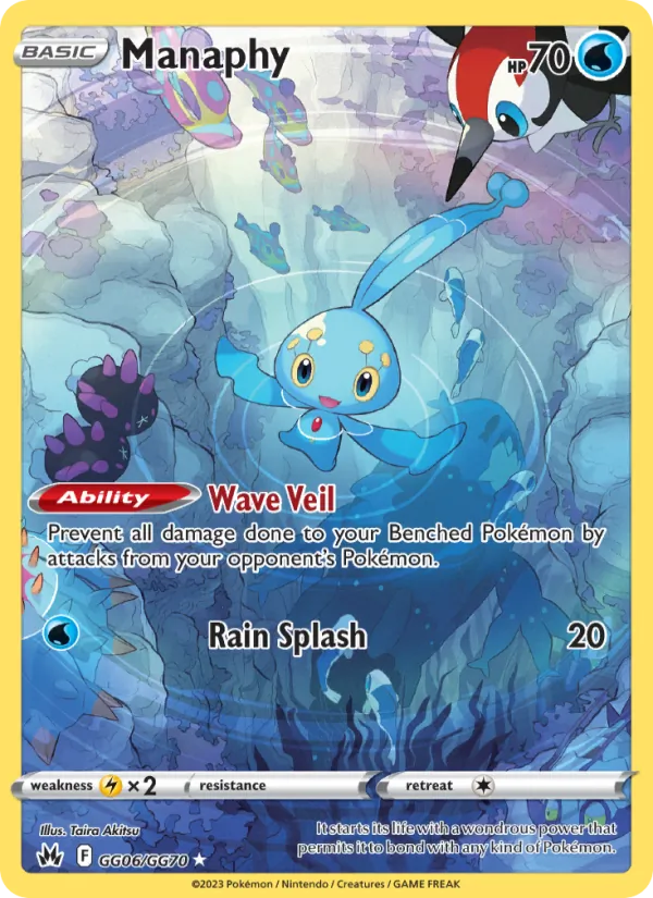Manaphy - Crown Zenith Pokemon Card