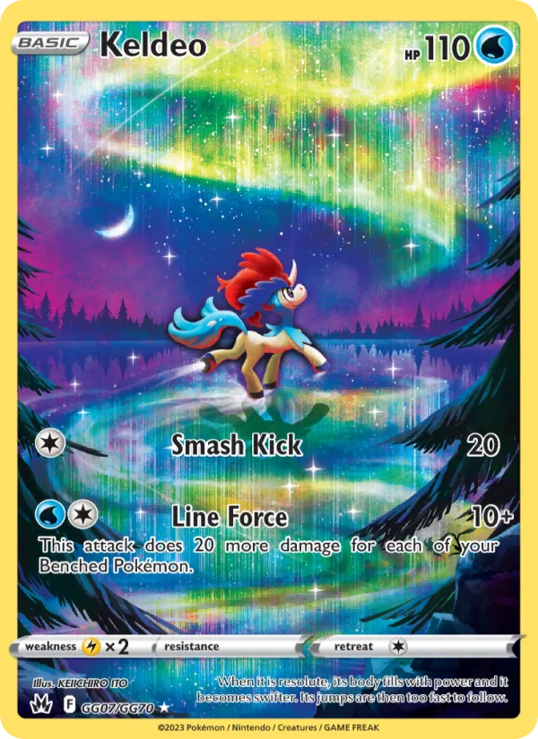 Keldeo - Crown Zenith Pokemon Card