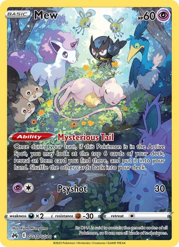 Mew - Crown Zenith Pokemon Card