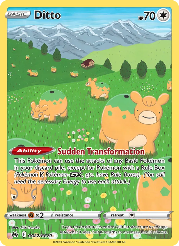 Ditto - Crown Zenith Pokemon Card