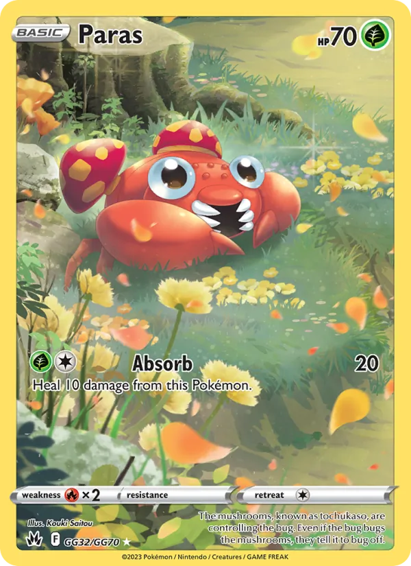 Paras - Crown Zenith Pokemon Card