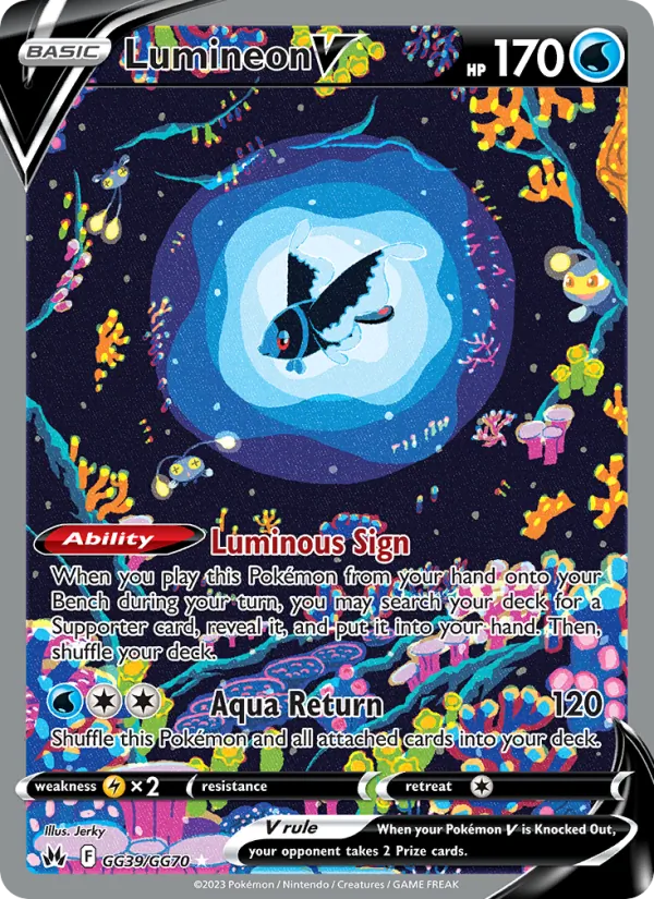 Lumineon V - Crown Zenith Pokemon Card