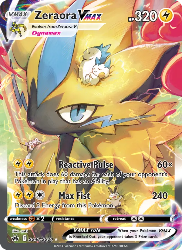 Zeraora VMAX - Crown Zenith Pokemon Card